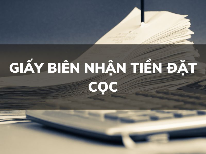 Mẫu giấy biên nhận cọc hàng hóa, dịch vụ, nhà đất - tải ngay