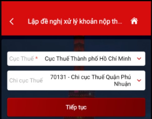 Hoàn thuế TNCN bằng cách sử dụng eTax moblie 